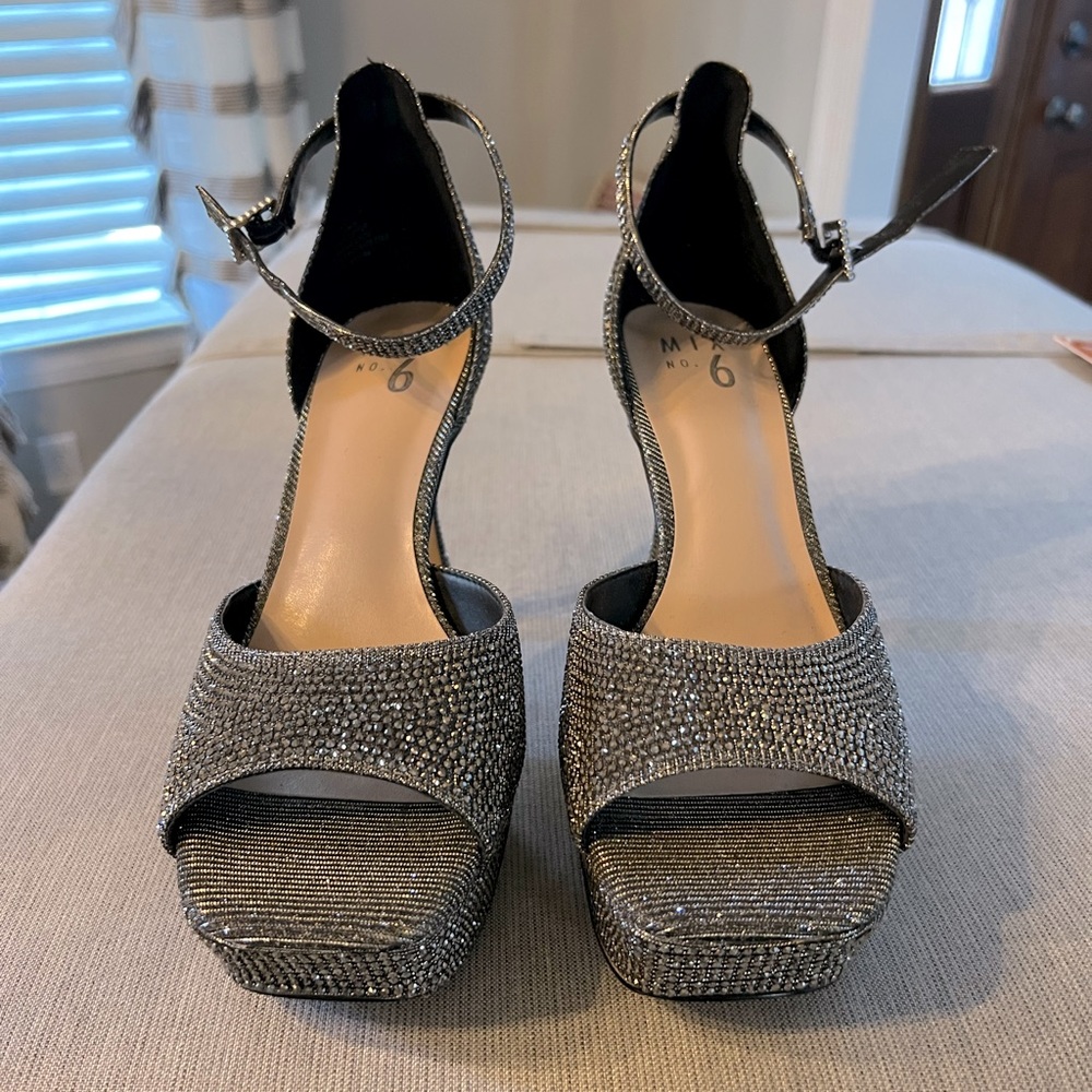 Mix No. 6 rhinestone platform sandals